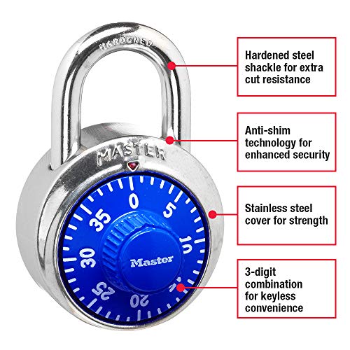 Master Lock Gym Locker Combination Padlock - Blue