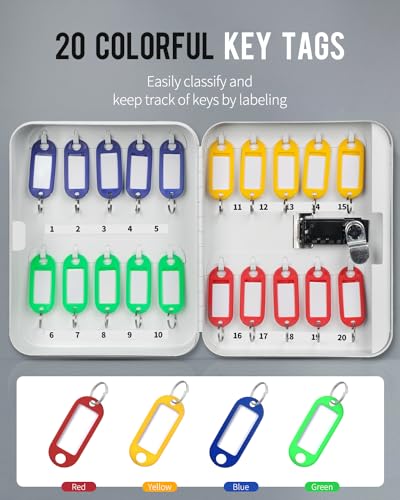 Uniclife 20-Position Key Cabinet with Combo Lock