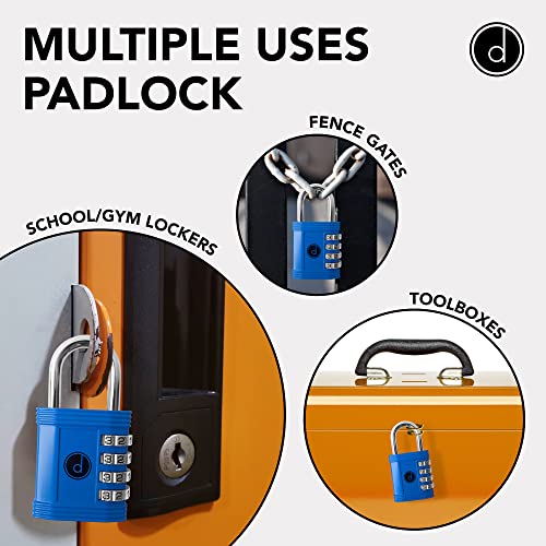 4-Digit Combination Padlock for Lockers and Gates