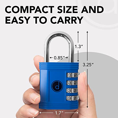 4-Digit Combination Padlock for Lockers and Gates