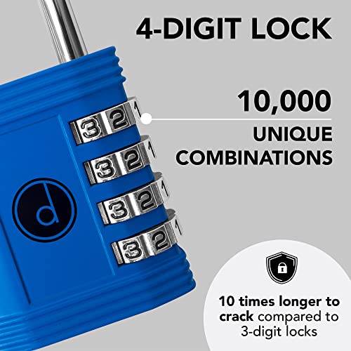 4-Digit Combination Padlock for Lockers and Gates