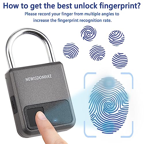 Fingerprint Padlock for Luggage and Lockers