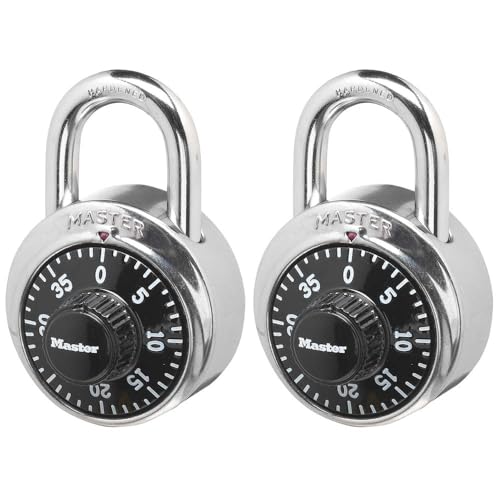 Master Lock 1500T Combination Padlocks - 2 Pack