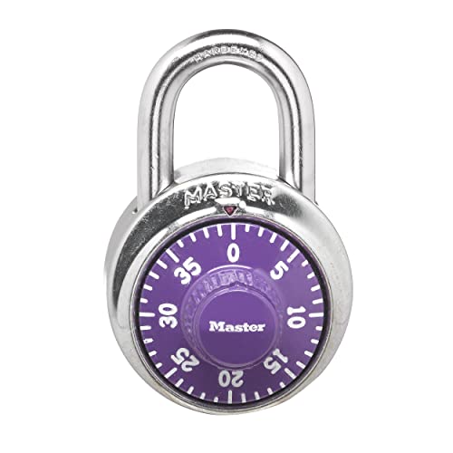 Purple 3-Digit Combination Locker Padlock