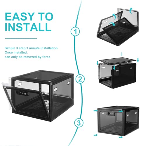 Lockable Medication Storage Containers - 2 Pack