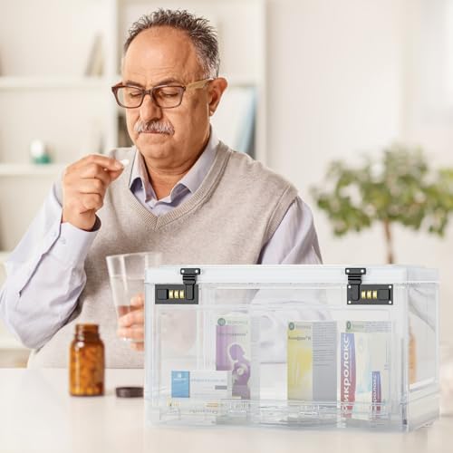 Lockable Storage Box for Medications and Documents