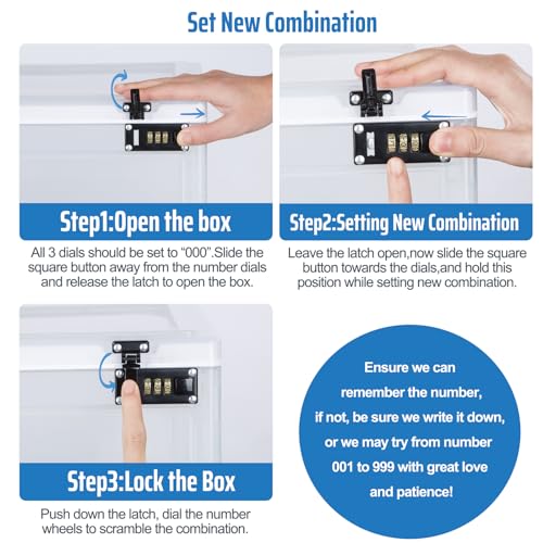 Lockable Storage Box for Medications and Documents