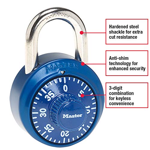 Master Lock 1530DCM Combination Padlock - Assorted Colors