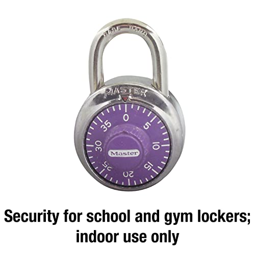 Purple 3-Digit Combination Locker Padlock