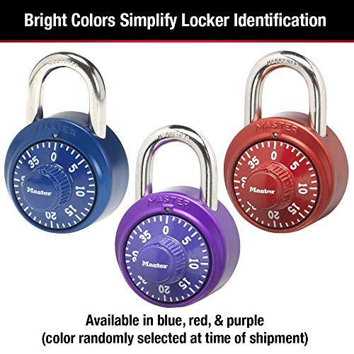 Master Lock 1530DCM Combination Padlock - Assorted Colors