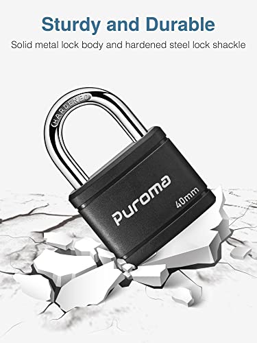 Puroma 2-Pack Heavy-Duty Locker Padlocks