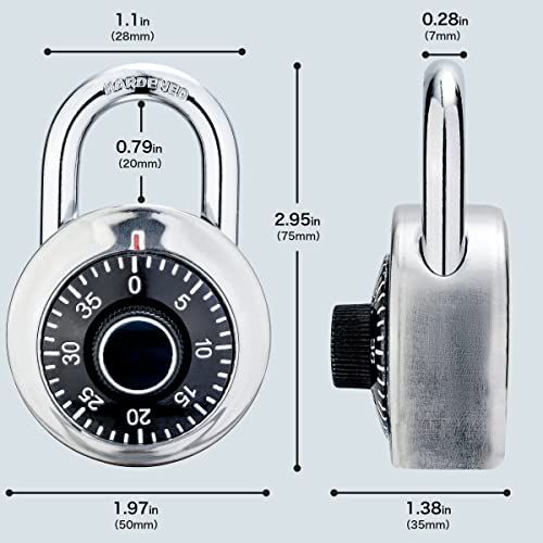 AOSRUM Mini Combination Lock for Gym and School