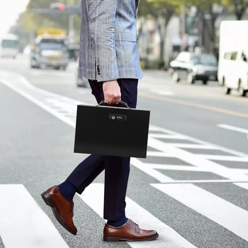 Fireproof Lock Box with Dual Lock Security System