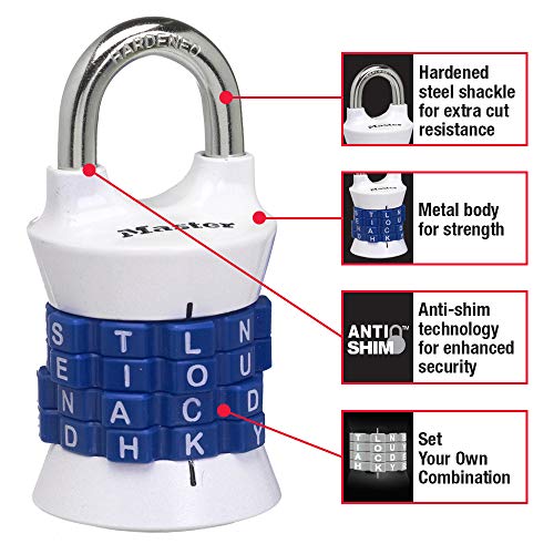 Custom Word Combination Lock for Gym & School
