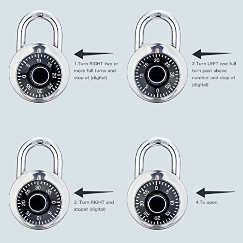 AOSRUM Mini Combination Lock for Gym and School