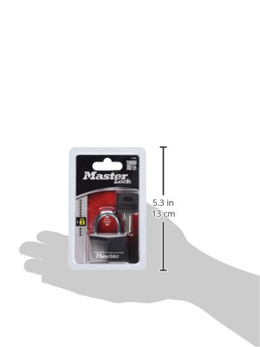 Master Lock Black Aluminum Padlock for Gym Lockers