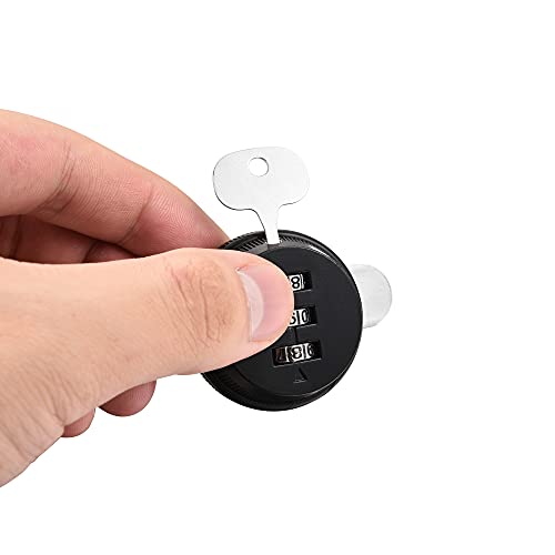 3-Pack Security Combination Cabinet Locks - Black