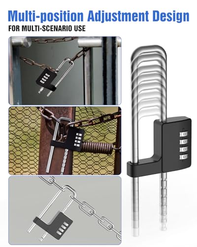 YogePote 4-Digit Combination Padlock - Black