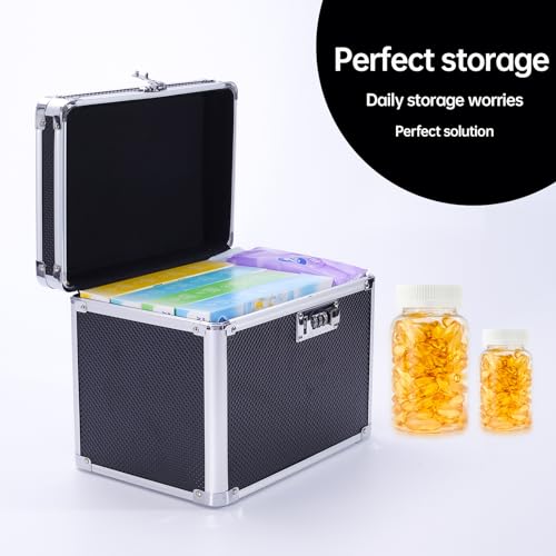 Secure Combination Lock Box for Valuables and Documents