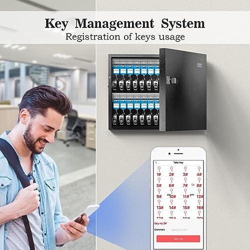 48-Key Wall Mount Lock Box Organizer