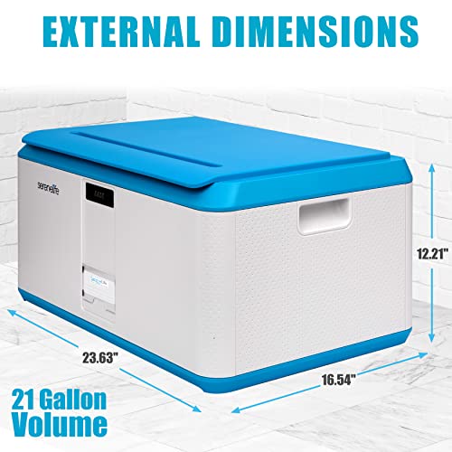 SereneLife 21 Gallon Lockable Storage Box