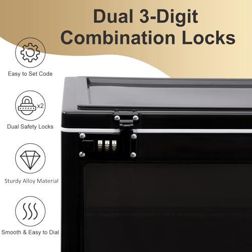 Secure Large Lock Box for Personal Items