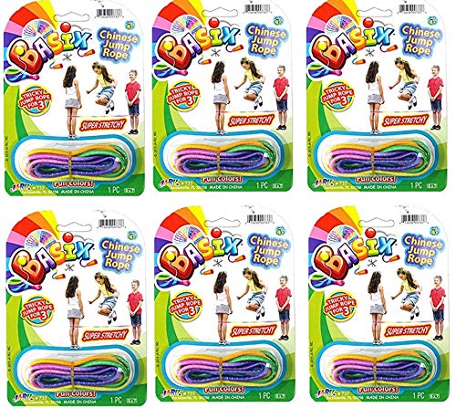 Kids Chinese Jump Rope - 6 Ankle Skipping Ropes