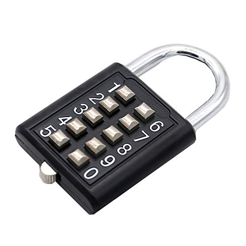 Tactile Button Combination Padlock for School Gear