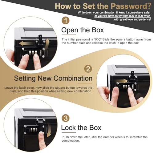 Secure Large Lock Box for Personal Items