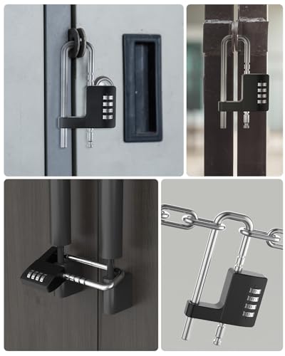 YogePote 4-Digit Combination Padlock - Black