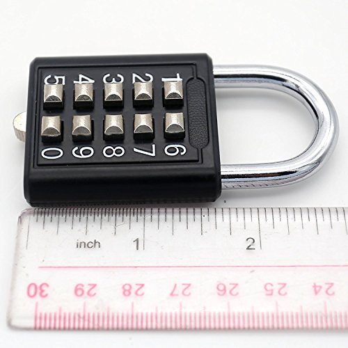 Tactile Button Combination Padlock for School Gear