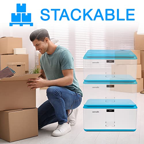 SereneLife 21 Gallon Lockable Storage Box