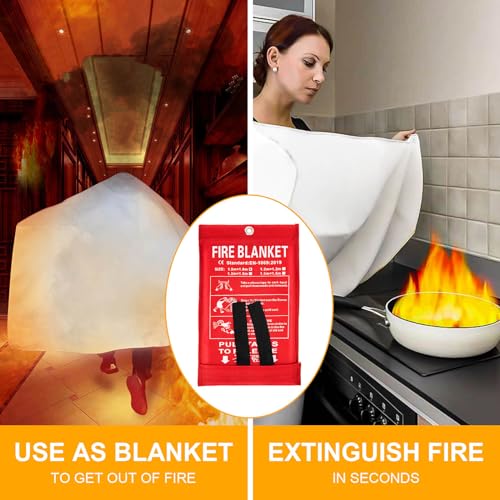 JT JUSTIME Fire Suppression Blanket for Emergencies