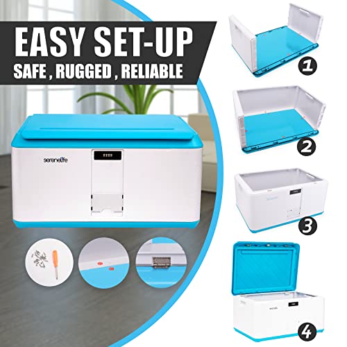 SereneLife 21 Gallon Lockable Storage Box
