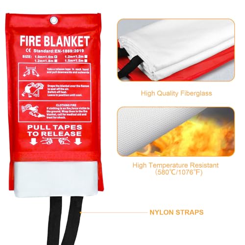 JT JUSTIME Fire Suppression Blanket for Emergencies
