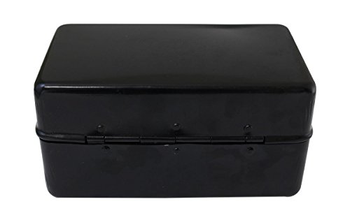 Secure Black Steel Lock Box for Valuables