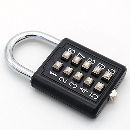 Tactile Button Combination Padlock for School Gear