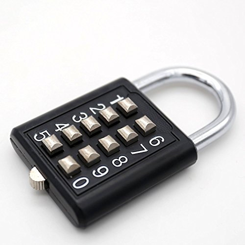 Tactile Button Combination Padlock for School Gear