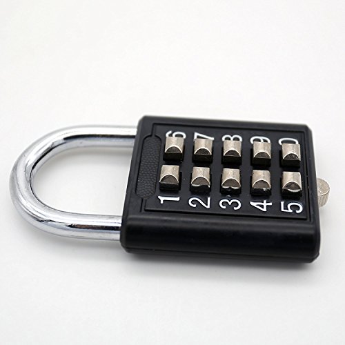 Tactile Button Combination Padlock for School Gear