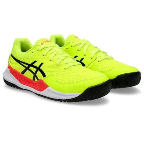ASICS Kids' Gel-Resolution 9 Tennis Shoes, Yellow/Black
