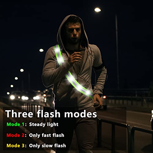OLIKER LED High Visibility Night Running Gear