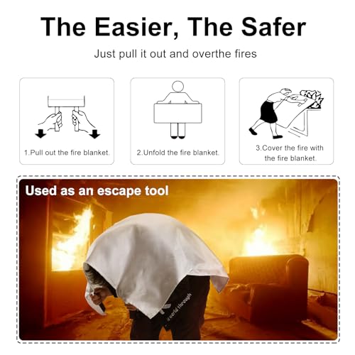 RAISLY 39'' Fire Blanket for Home & School