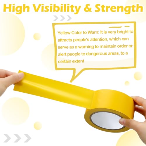 Outus Yellow Floor Marking Tape - 9 Rolls