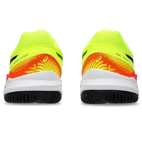 ASICS Kids' Gel-Resolution 9 Tennis Shoes, Yellow/Black