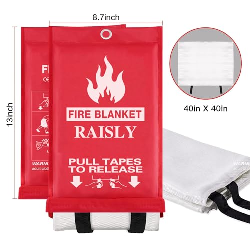 RAISLY 39'' Fire Blanket for Home & School