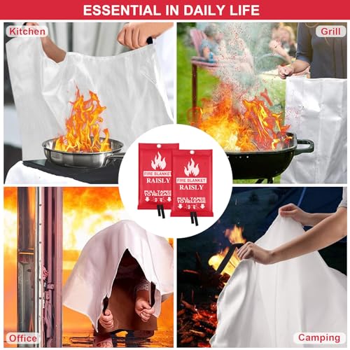RAISLY 39'' Fire Blanket for Home & School