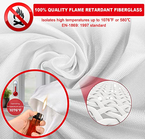 Wucgea Fire Blanket 6-Pack for Safety Use