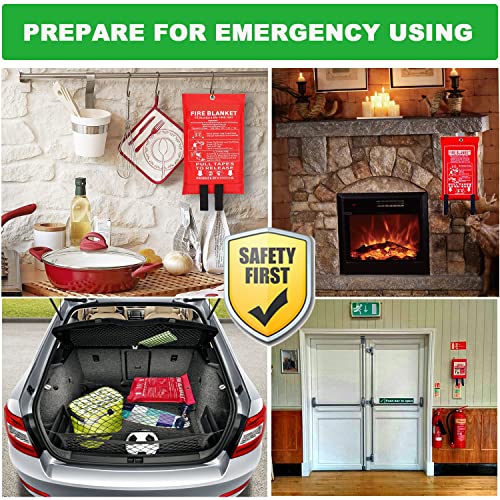 Wucgea Fire Blanket 6-Pack for Safety Use