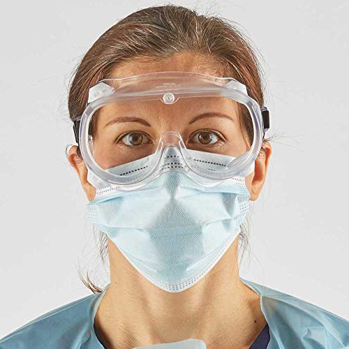 6-Inch Chemical Splash Safety Goggles for Adults