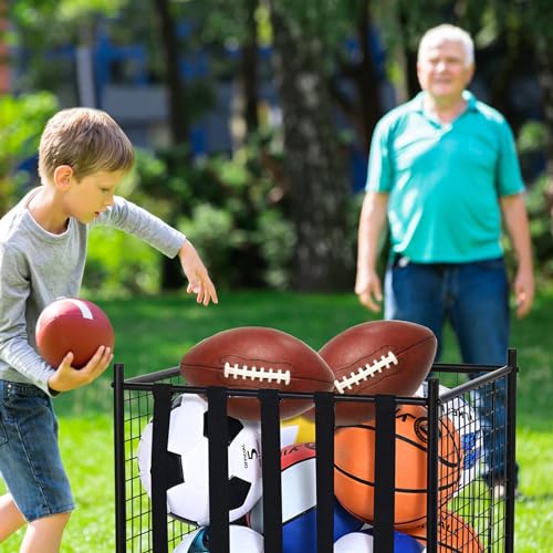 VEVOR Lockable Rolling Sports Ball Storage Cart